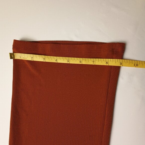 Aritzia Wilfred Flare Leggings Size 2XS Low Rise Burnt Orange Color - Picture 9 of 9